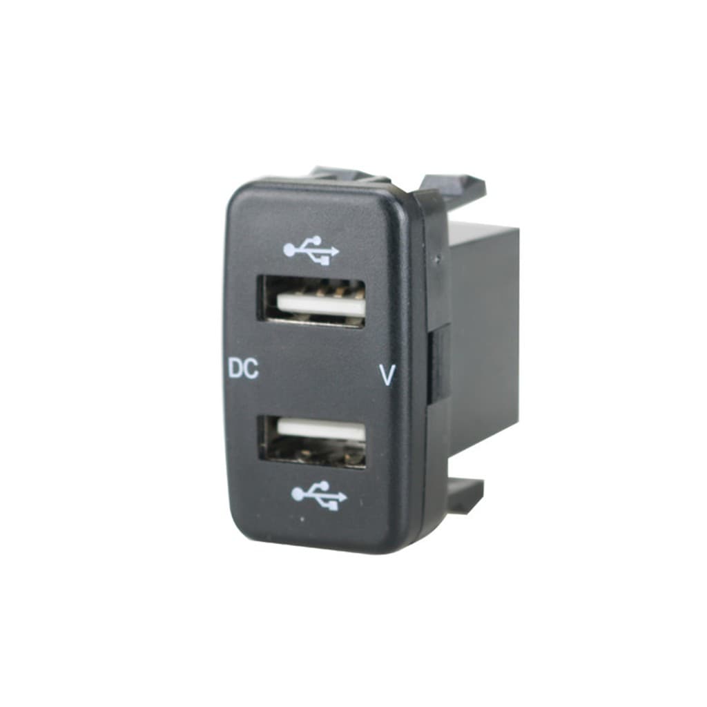 12V-24V รถ 4.2A พอร์ต USB แบบคู่ซ็อกเก็ตเครื่องชาร์จโวลต์มิเตอร์ปลั๊กไฟสำหรับ Toyota รูปที่ 8