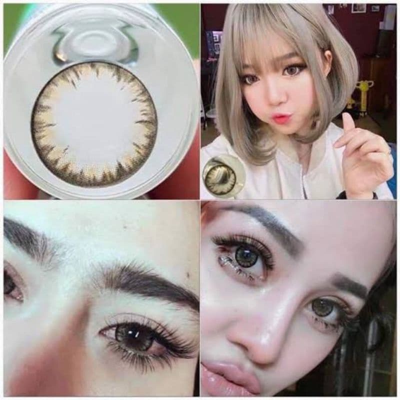 คอนแทคเลนส์ บิ๊กอาย รุ่น Chimmer/Shimmer/Icy-x สีเทา/ตาล มีค่าสายตา - รูปที่ 9