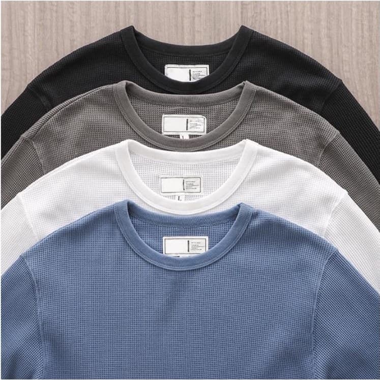MNO.9 long-sleeved H15 เสื้อยืดแขนยาว คอกลม ผ้ารังผึ้ง ยืดหยุ่น ระบายอากกาศ รูปที่ 7