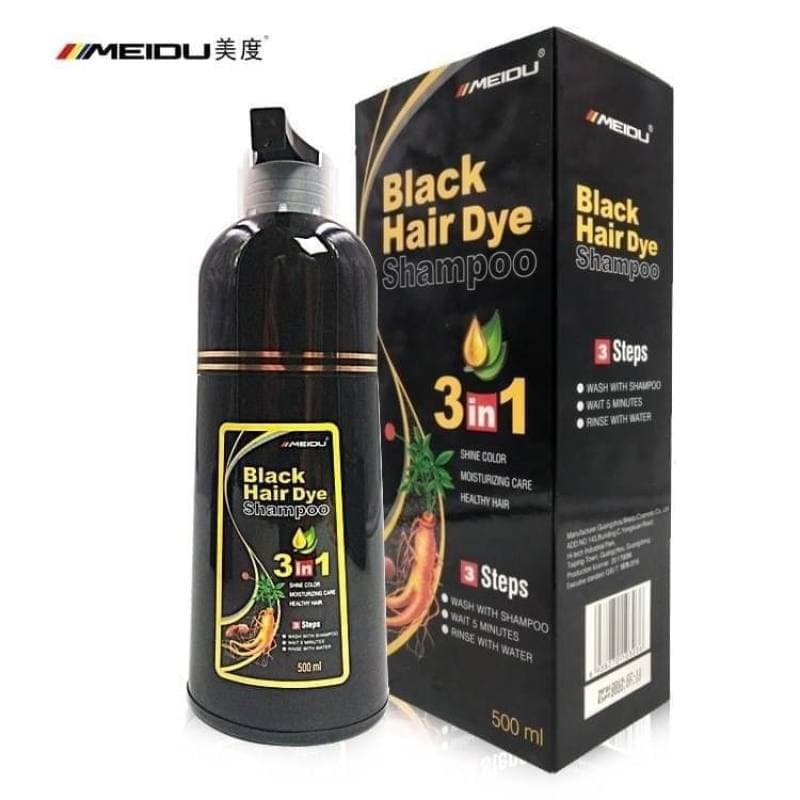 Meidu แชมพูปิดผมขาว ปิดผมหงอก เปลี่ยนสีผม สารสกัดจากธรรมชาติ Hair Dye Shampoo รูปที่ 3