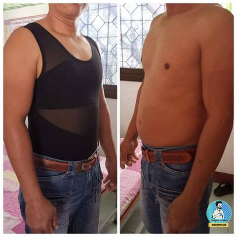 เสื้อกระชับสัดส่วน เสื้อเก็บพุงยื่น พุงย้อย เก็บอก ดึงหลังตรง เสริมบุคลิกภาพ ลดไซส์ทันทีที่สวมใส่ รูปที่ 7