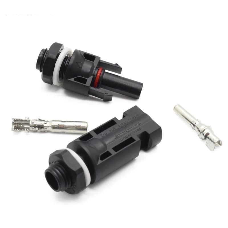 MC4 No.999 แบบยึดตู้คอนโทรล Connector Cabinet Box DC 1000V 30A หัวต่อสาย สำหรับงานโซล่าเซลล์ ออฟกริด ออนกริด รูปที่ 2