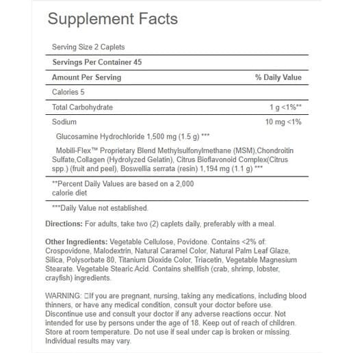 Triple Strength Glucosamine, Chondroitin & MSM Joint Soother กลูโคซามีน รูปที่ 7