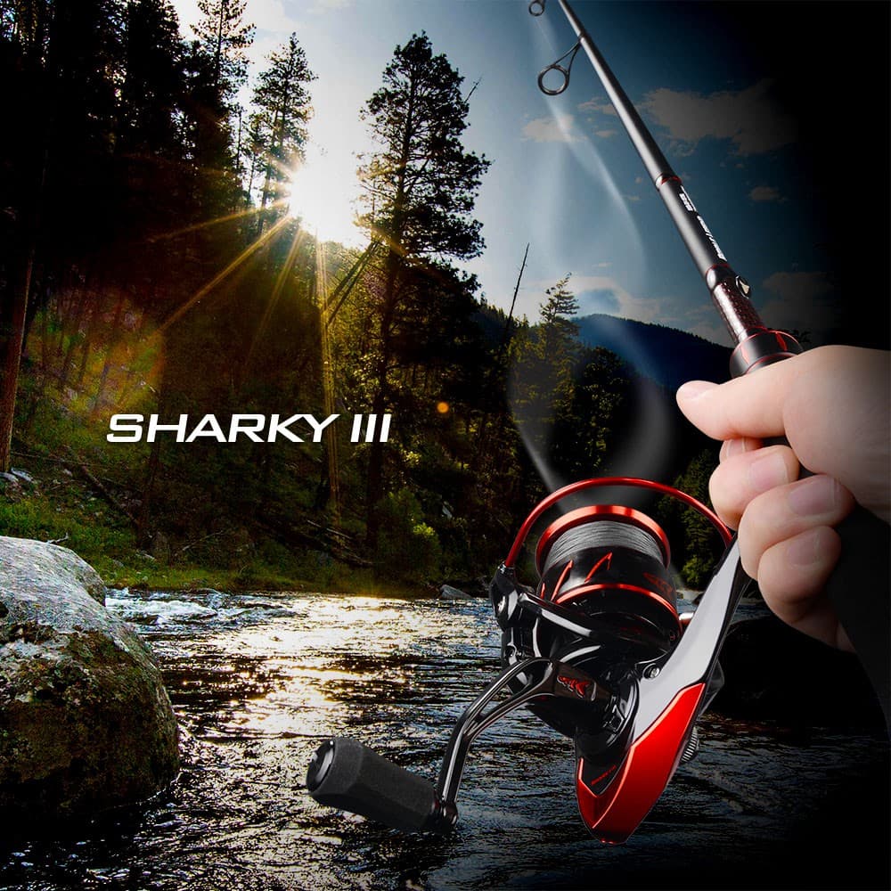 KastKing Sharky รอกตกปลาสปินนิ่ง แบบนวัตกรรมกันน้ำ แรงดึงสูงสุด 18 กก. สำหรับตกปลากะพง รูปที่ 5