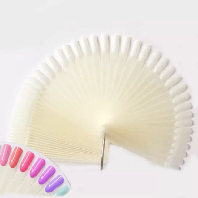 แผงทาสีตัวอย่างสีเล็บ แผงโชว์ใบพัด 50นิ้ว สีใส สีขุ่น สีดำ รูปที่ 3