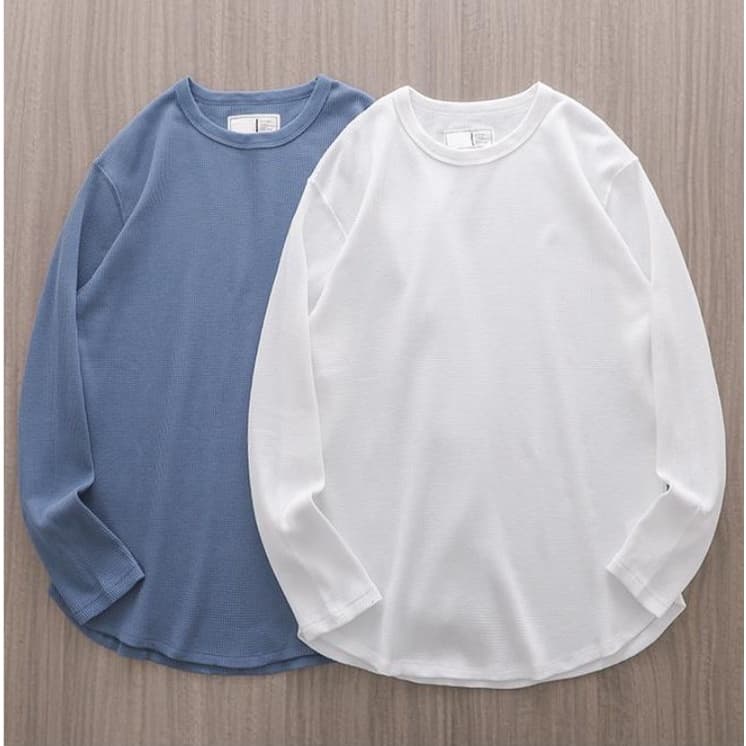 MNO.9 long-sleeved H15 เสื้อยืดแขนยาว คอกลม ผ้ารังผึ้ง ยืดหยุ่น ระบายอากกาศ รูปที่ 8