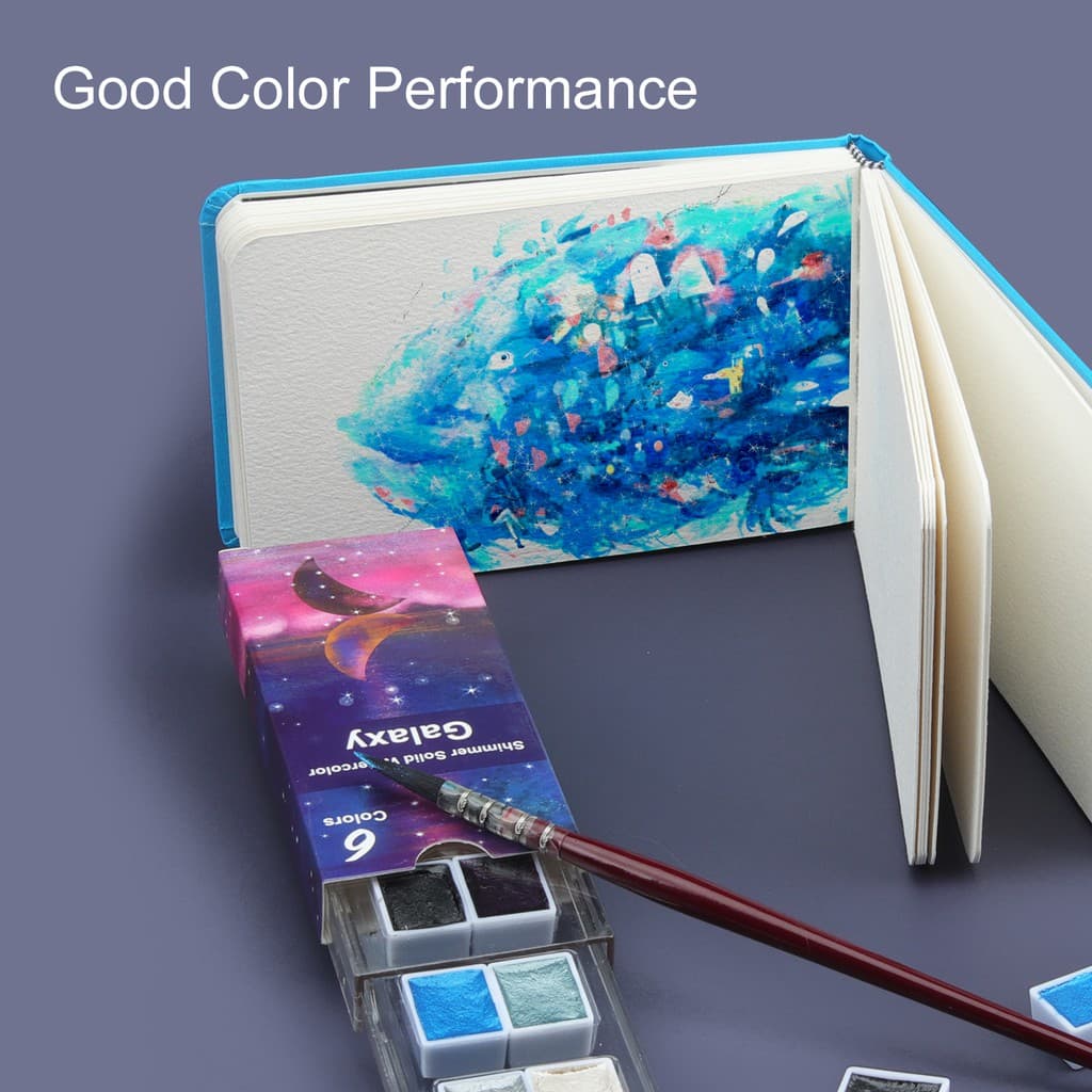SeamiArt New ชุดสีน้ำเมทัลลิก แบบพกพา 6 / 12 สี สําหรับตกแต่งเล็บ รูปที่ 9