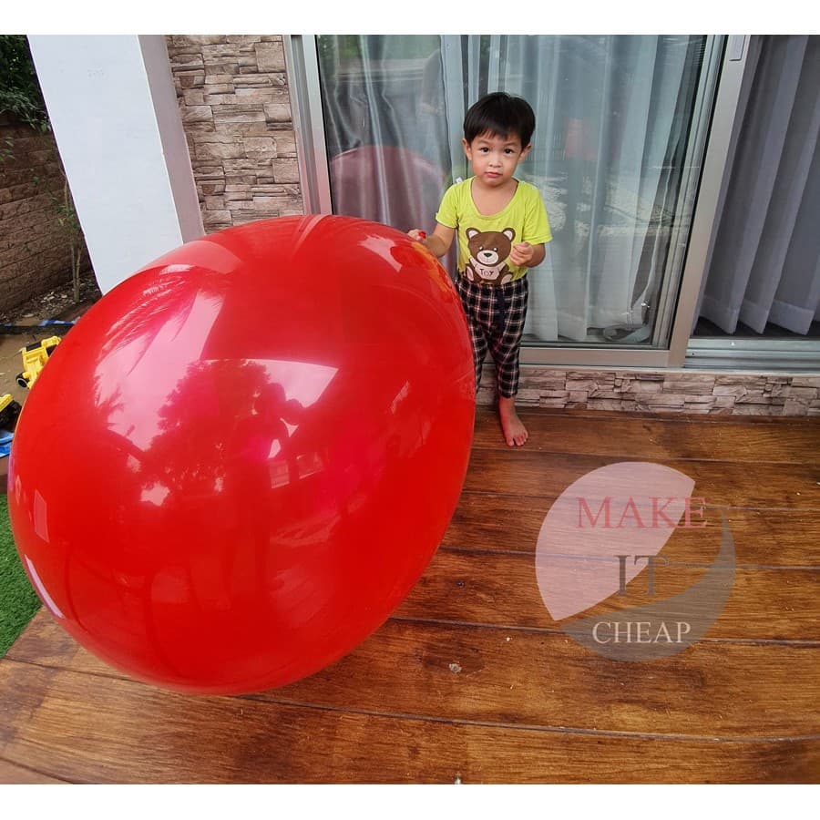ลูกโป่งยักษ์ 36 นิ้ว Big Balloon หนา 25 กรัม เล่นสนุก จับโบ้ได้ ใช้ในงานปาร์ตี้และกิจกรรมกลางแจ้ง วาเลนไทน์ รูปที่ 1