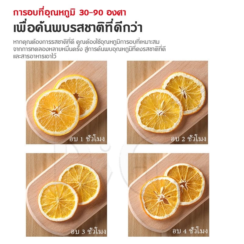 เครื่องอบผลไม้ สแตนเลส จุได้เยอะ 8/10/12 ชั้น fruit dehydrator 1000W เครื่องอบลมร้อน เครื่องอบอาหาร ไม้ ระบบลมร้อน เครื่ รูปที่ 8