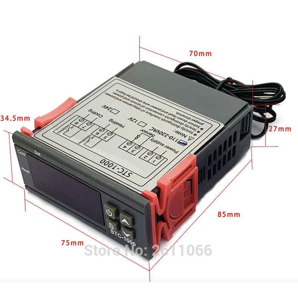 STC-3028 ควบคุมอุณหภูมิ และความชื้น STC 3028 220V 12V 24V รูปที่ 7