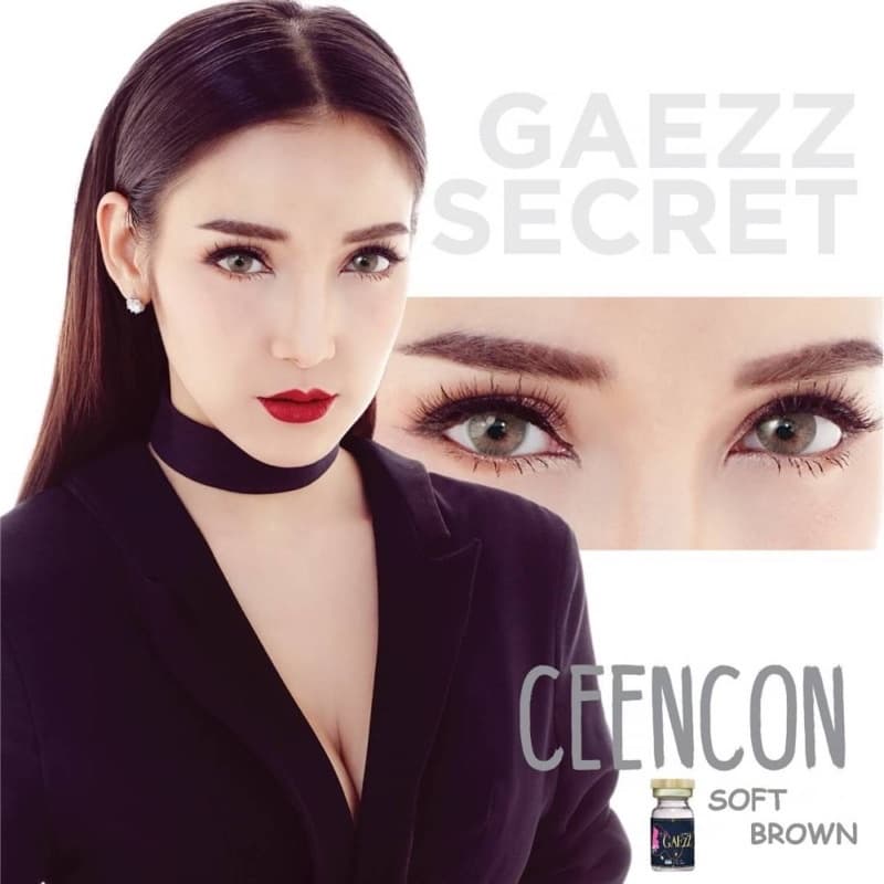 ส่งด่วนทุกวัน‼คอนแทคเลนส์ Ceencon Brown - Gaezz Secret สีน้ำตาลขนาดมินิ รูปที่ 6