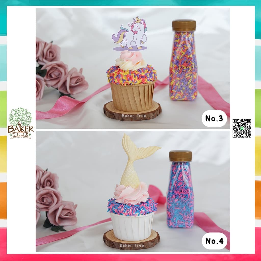 Topping ท้อปปิ้ง เม็ดน้ำตาล แต่งหน้าเค้ก ไอศครีม โดนัทหรือขนมเบเกอรี่อื่นๆ รูปที่ 3