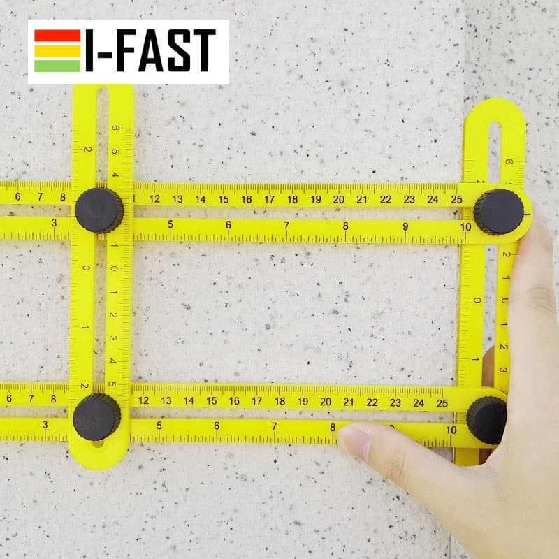 ไม้บรรทัดวัดมุม อัจฉริยะ วัดกระเบื้อง วัดมุมต่างๆ Multi-Angle Ruler Template Tool Measures รูปที่ 4