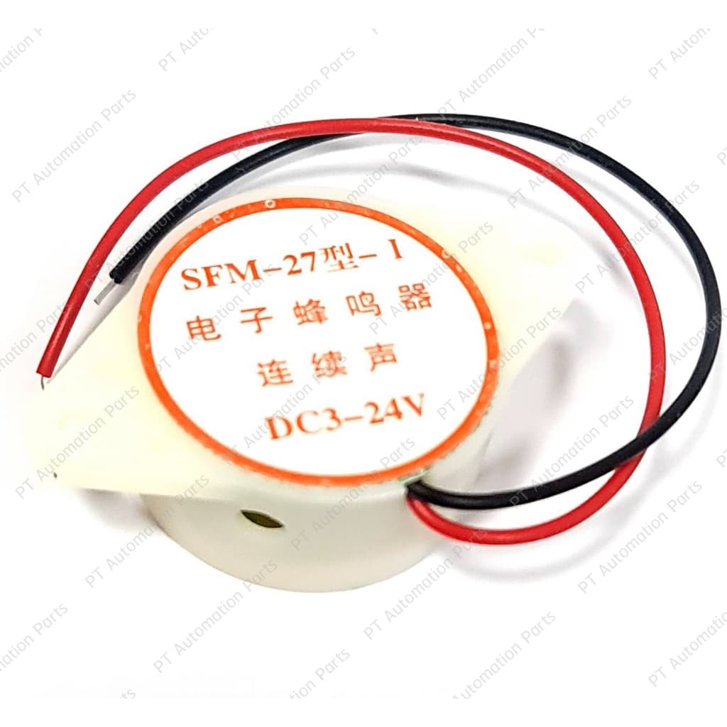 Electronic Buzzer SFM-27 DC3-24V บัสเซอร์ ออด สัญญาณเสียงเตือน ชนิดเสียงดังค้างต่อเนื่อง สีขาว สีดำ Alarm Sound Conti... รูปที่ 5