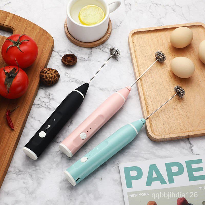 เครื่องตีฟองนม เครื่องตีไข่ ปรับได้3ระดับ ชาร์จUSB มีให้เลือก 3 สี