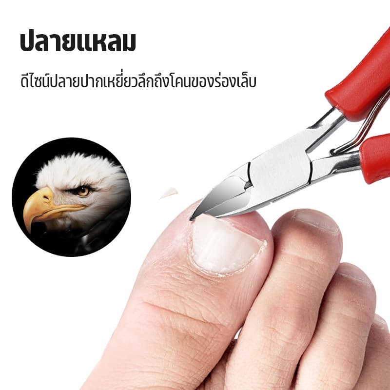 กรรไกรตัดเล็บขบ รุ่นสแตนเลสสำหรับเล็บเท้า รูปที่ 7