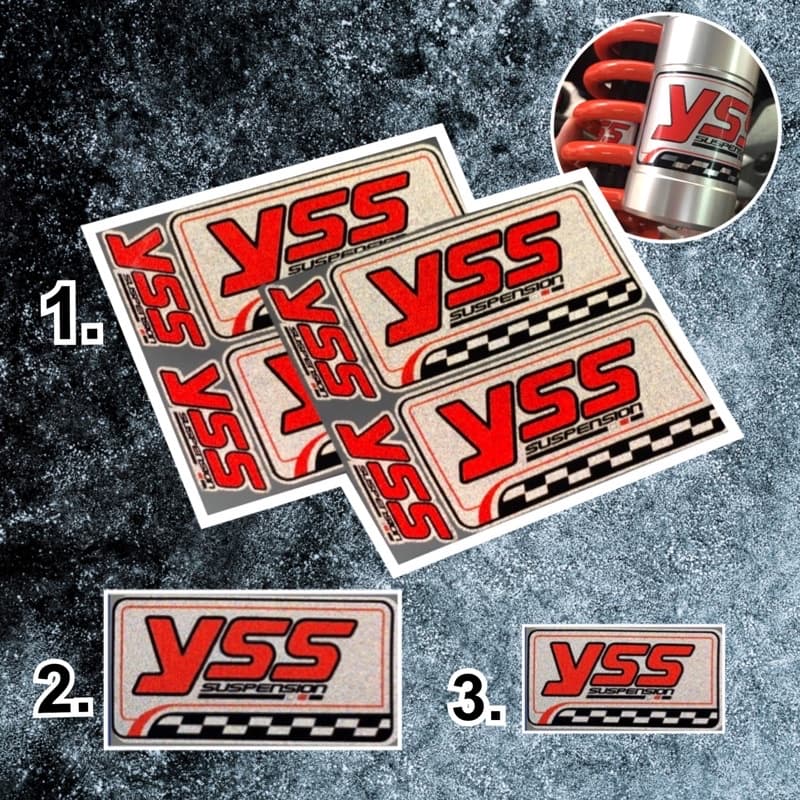 สติ้กเกอร์Yss ติดโช็ค งานสวย ติดแน่น ขายเป็นชิ้นค้า &สติ๊กเกอร์โอลิงแบบใส รูปที่ 1