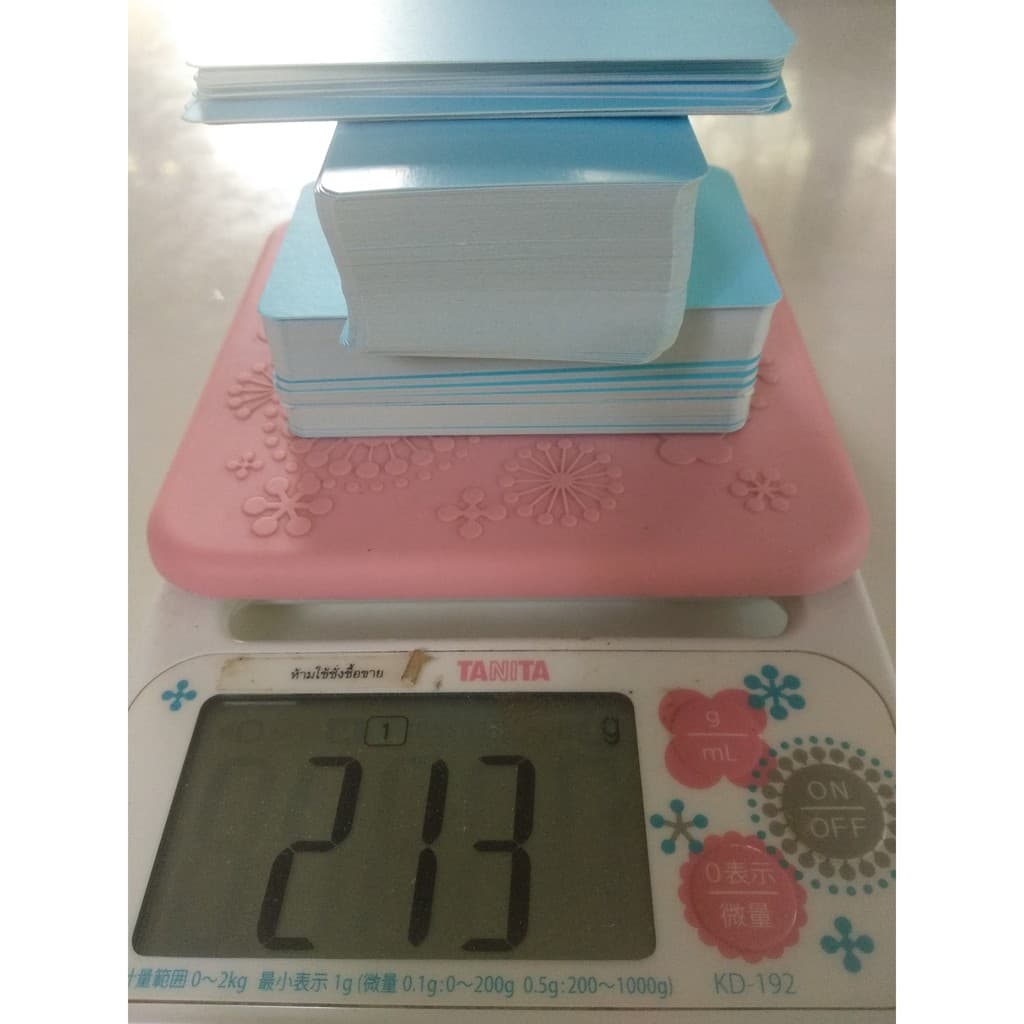 กระดาษนามบัตรตัดสำเร็จ 220 แกรม ขนาด 9x5 cm. กระดาษการ์ดสี กระดาษคราฟท์ DIY รูปที่ 5