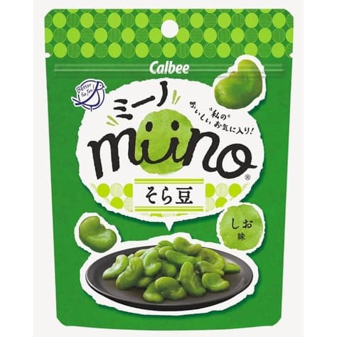 Calbee Miino มี 5 รส ถั่วนำเข้าจากญี่ปุ่น มาใรรูปแบบบรรจุภัณฑ์ขนาดกะทัดรัดและเป็นซองซิป รูปที่ 3
