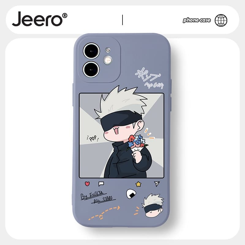 Jeero เคสไอโฟน เคสซิลิโคนนุ่มขอบเหลี่ยมกันกระแทกการ์ตูนอนิเมะตลก เคสโทรศัพท์ Compatible for iPhone 17 Air 16 15 14 13 12 11 Pro Max SE 2020 X XR XS 8 7 6 6S Plus พลัส HFF230 รูปที่ 1