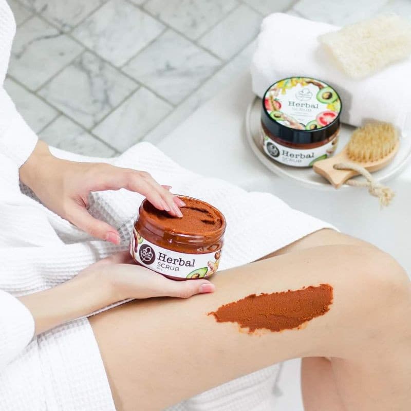 Herbal scrub maleemena ฮอร์เบิลสครับ มาลีมีนา สมุนไพร มะขาม 10ชนิด รับตรงจากบริษัท รูปที่ 7
