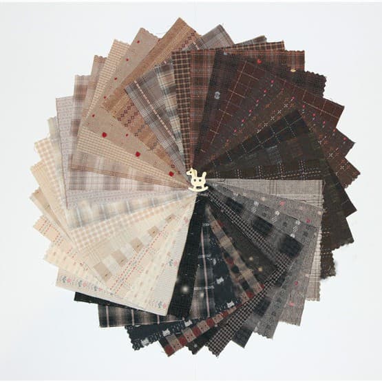 9*12 ซม.ญี่ปุ่นเส้นด้ายย้อมผ้าทําด้วยมือ DIY Patchwork ผ้าฝ้าย 100% kain สําหรับเย็บตุ๊กตาผ้านวมผ้า Bundle 50 ชิ้น/ล็อต รูปที่ 4