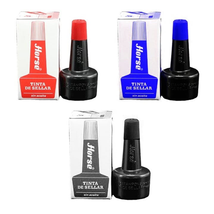 แท่นประทับตราม้า เบอร์ 2,3,4 สีน้ำเงิน/ดำ/แดง และ หมึกเติมแท่นประทับตรา หมึกเติมตลับชาด รูปที่ 5