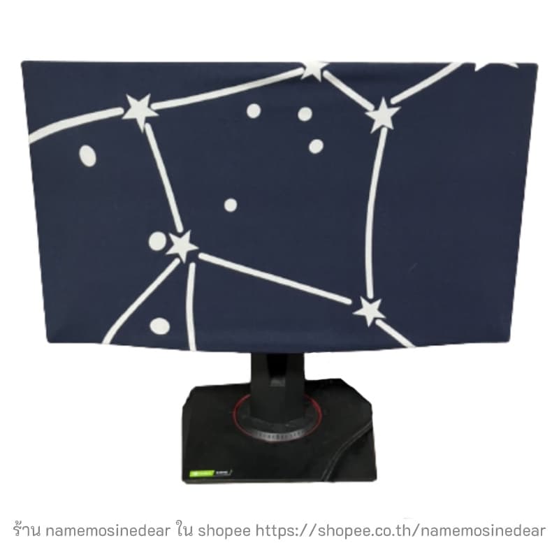 ผ้าคลุมจอคอม 24 27 นิ้ว ผ้าคลุมหน้าจอคอมพิวเตอร์ ที่คุมครอบ computer monitor cover รูปที่ 1