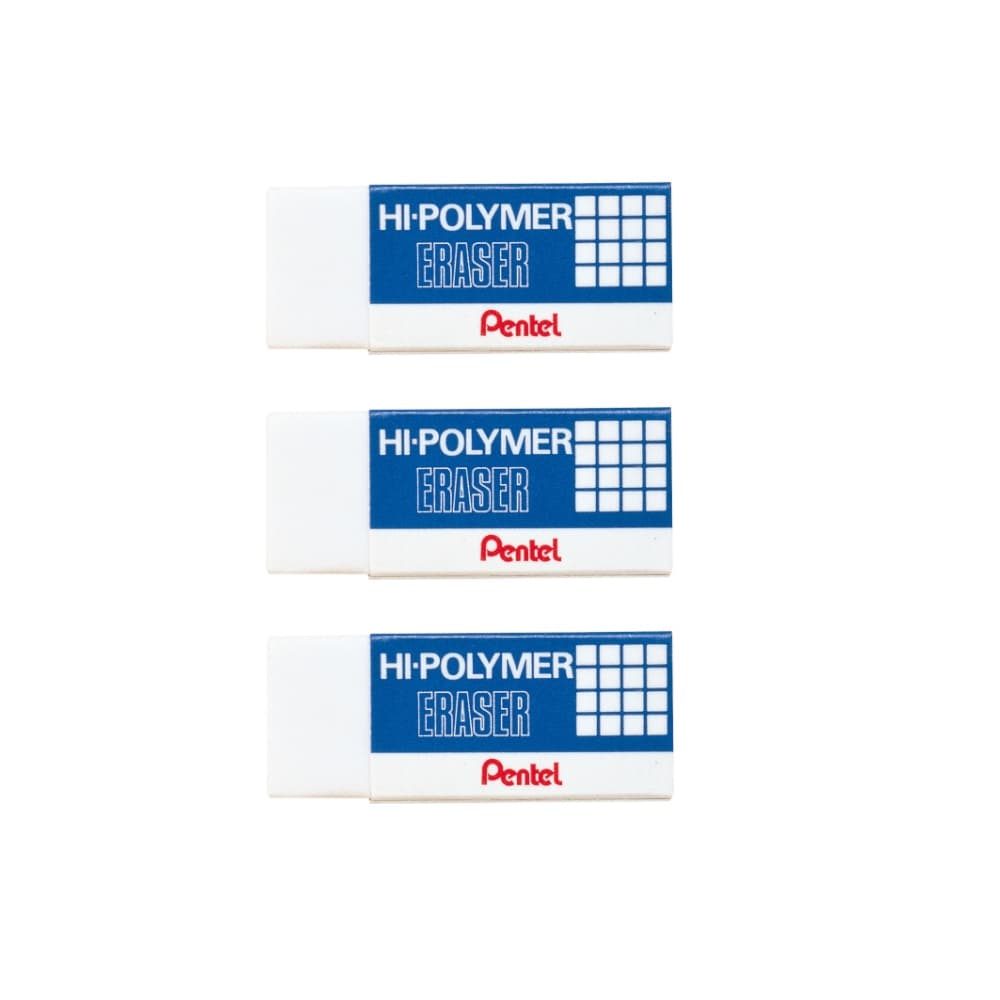 Pentel ยางลบ Hi-Polymer รุ่นมาตรฐาน ZEH-03WBT03 จำนวน 3 ก้อน รูปที่ 3