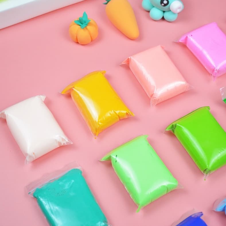 ชุดดินเบา 12 สี ชุดดินปั้น พร้อมไม้ปั้น 2 ชิ้น ปลอดภัยไร้สารพิษ ดินเบา ดินญี่ปุ่น Magic Clay เล่นสนุก รูปที่ 4