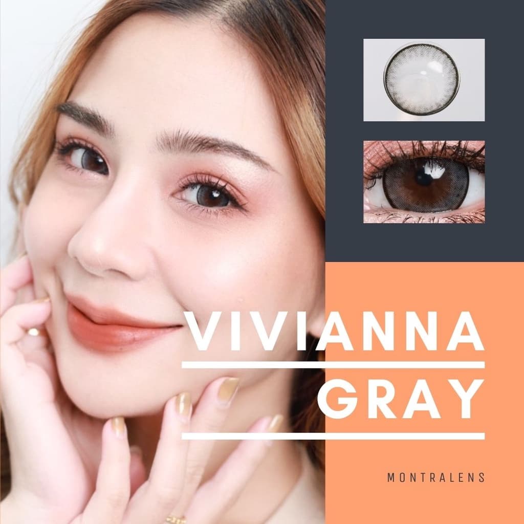 คอนแทคเลนส์Vivianna Brown / Gray / Black ขนาดบิ๊กอาย รูปที่ 6