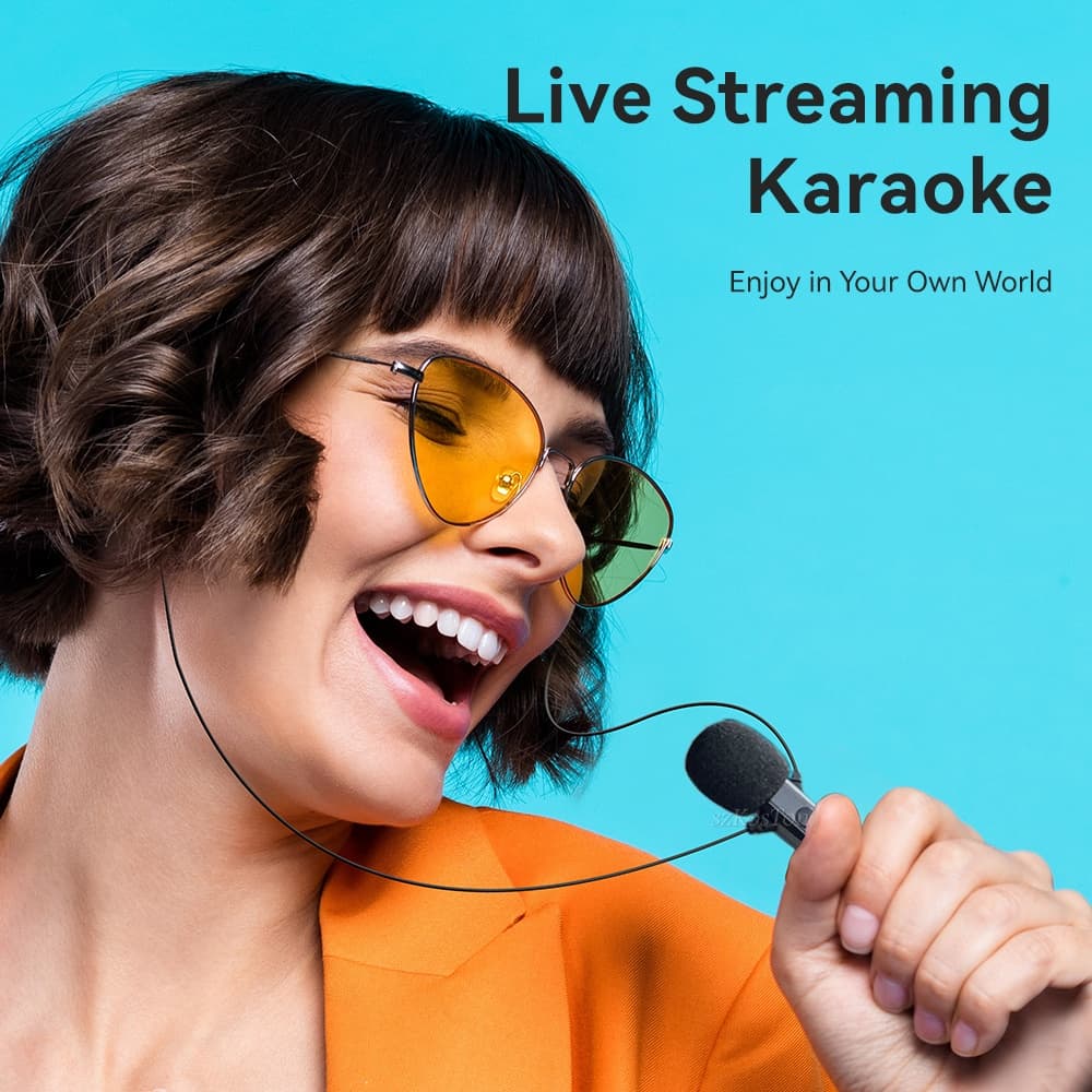 SPRISE KT หูฟังแบบมีสายสําหรับเล่นเกมวิ่งจุดหูฟังพร้อมไมโครโฟน Deep Bass Dynamic Karaoke Mic ชุดหูฟังสเตอริโอชนิดใส่ในหู 3.5 มม. รูปที่ 3