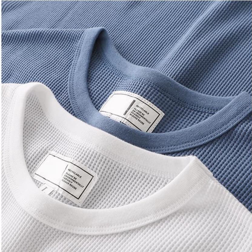 MNO.9 long-sleeved H15 เสื้อยืดแขนยาว คอกลม ผ้ารังผึ้ง ยืดหยุ่น ระบายอากกาศ รูปที่ 6