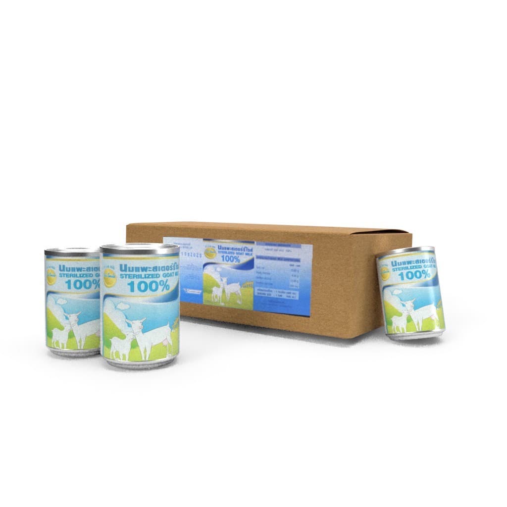 Sirichai ศิริชัย นมแพะ สเตอร์รี่ไรส์ Sterilized Goat Milk 100% ขนาด 400 ml 12กระป๋อง รูปที่ 2