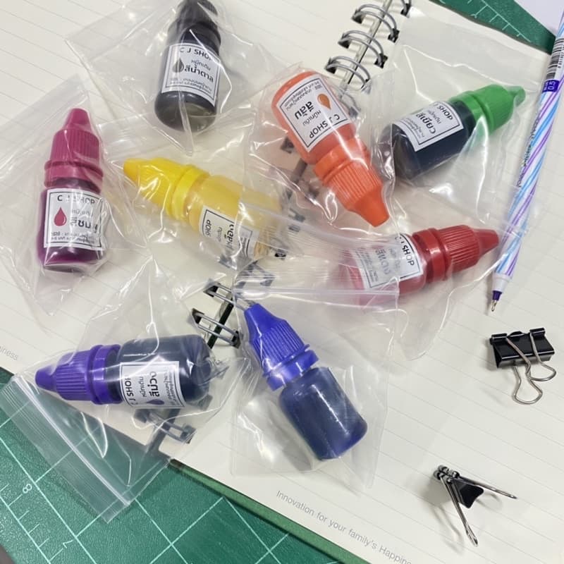 หมึกเติมตรายาง ตรายางหมึกในต้ว หมึกตรายางแฟลชแสตมป์ ขนาด 10 ml. รูปที่ 4