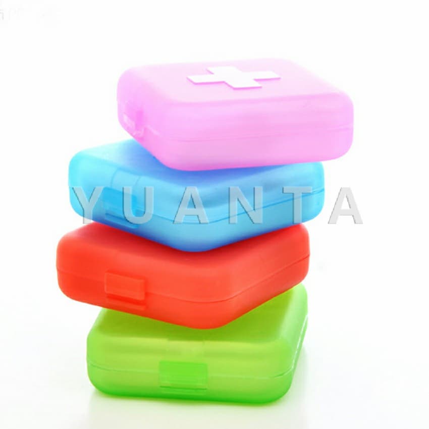 YUANTA กล่องยา มินิ กล่องสีสันลูกกวาด หลายช่อง กล่องเก็บยา กล่องยาแบบพกพา Cross-packing pill รูปที่ 8