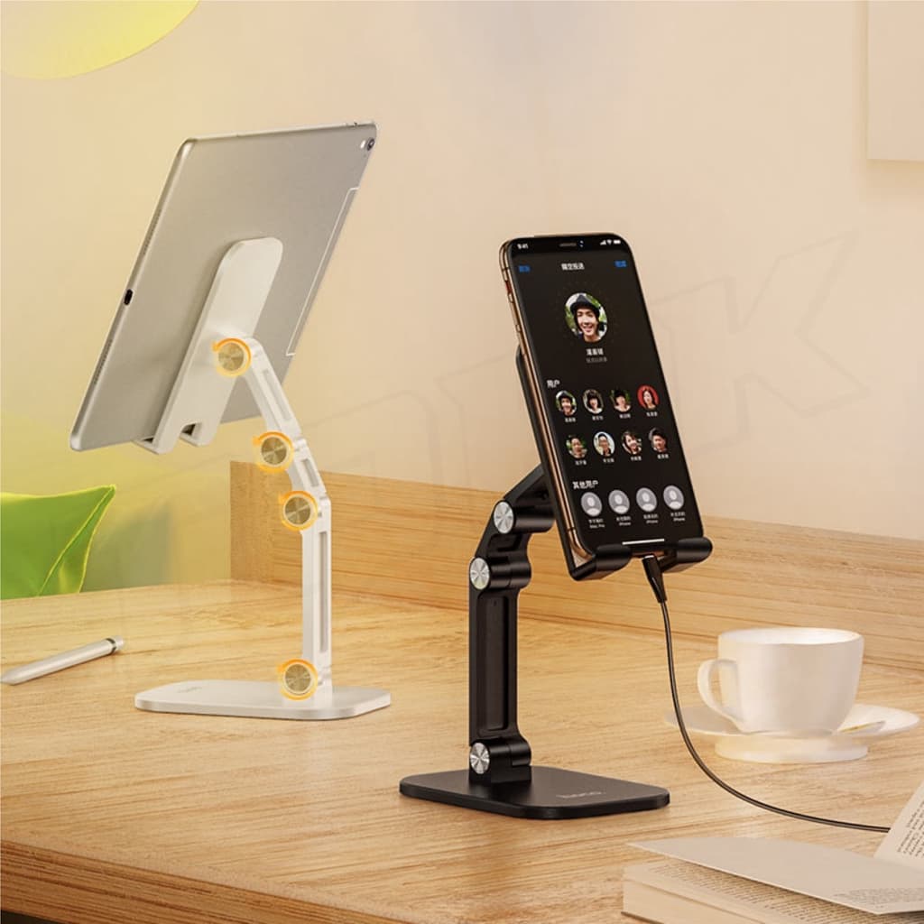 Hoco PH34 Folding Desktop Stand ที่วางมือถือ ขาตั้งมือถือ ที่วางโทรศัพท์ แข็งแรง ทนทาน รูปที่ 4
