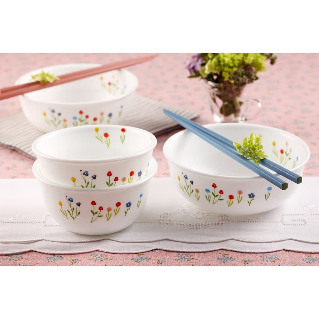Corelle Flowerhill จานอาหาร จานขนมปัง ขนาด 7 นิ้ว จำนวน 2 ชิ้น / C-03-106-FWH-2 รูปที่ 4