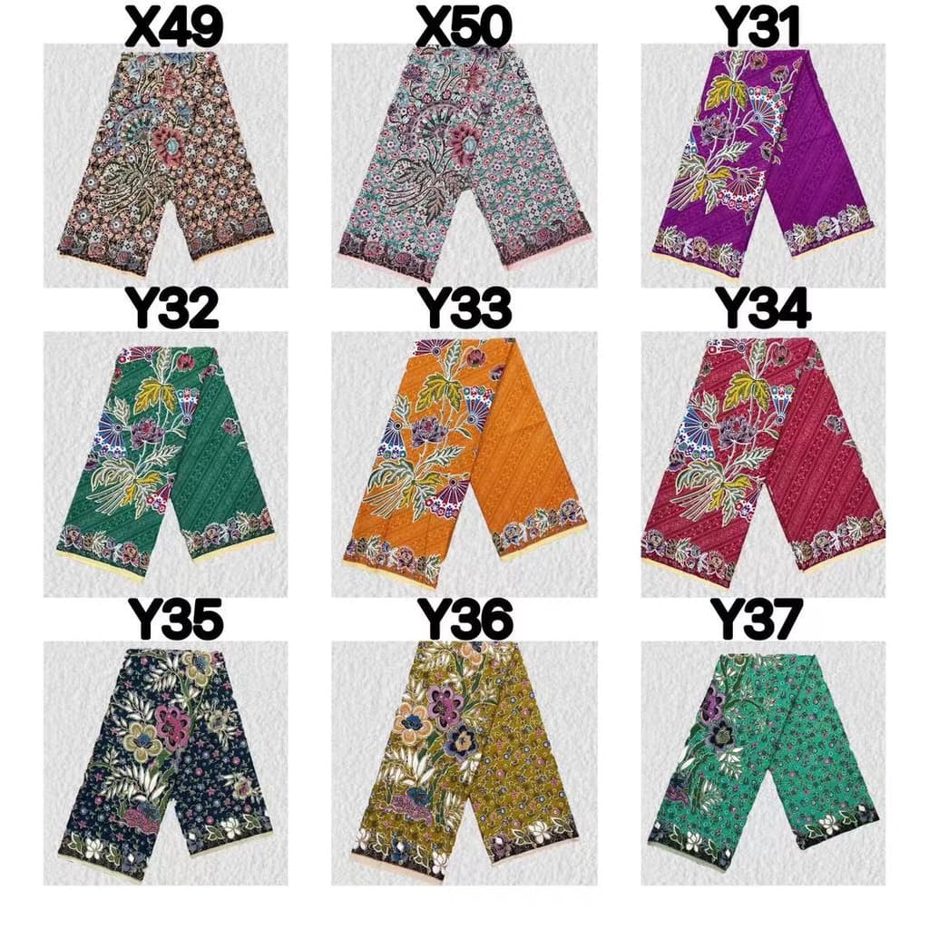 ผ้าถุง ผ้าถุงคุณภาพดี เนื้อผ้าดี ไม่ลื่นไม่บาง เย็บแล้ว กว้าง2เมตร Batik Sarong /มีเก็บเงินปลายทาง รูปที่ 9