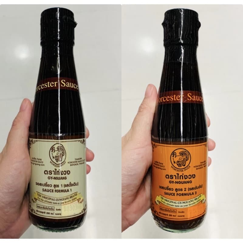 วูสเตอร์ซอส ซอสเปรี้ยว Worcester sauce ตรา ไก่งวง Gy-Nguang สูตร 1 / 2 รสดั้งเดิม รสเข้มข้น ขนาด 200cc รูปที่ 1