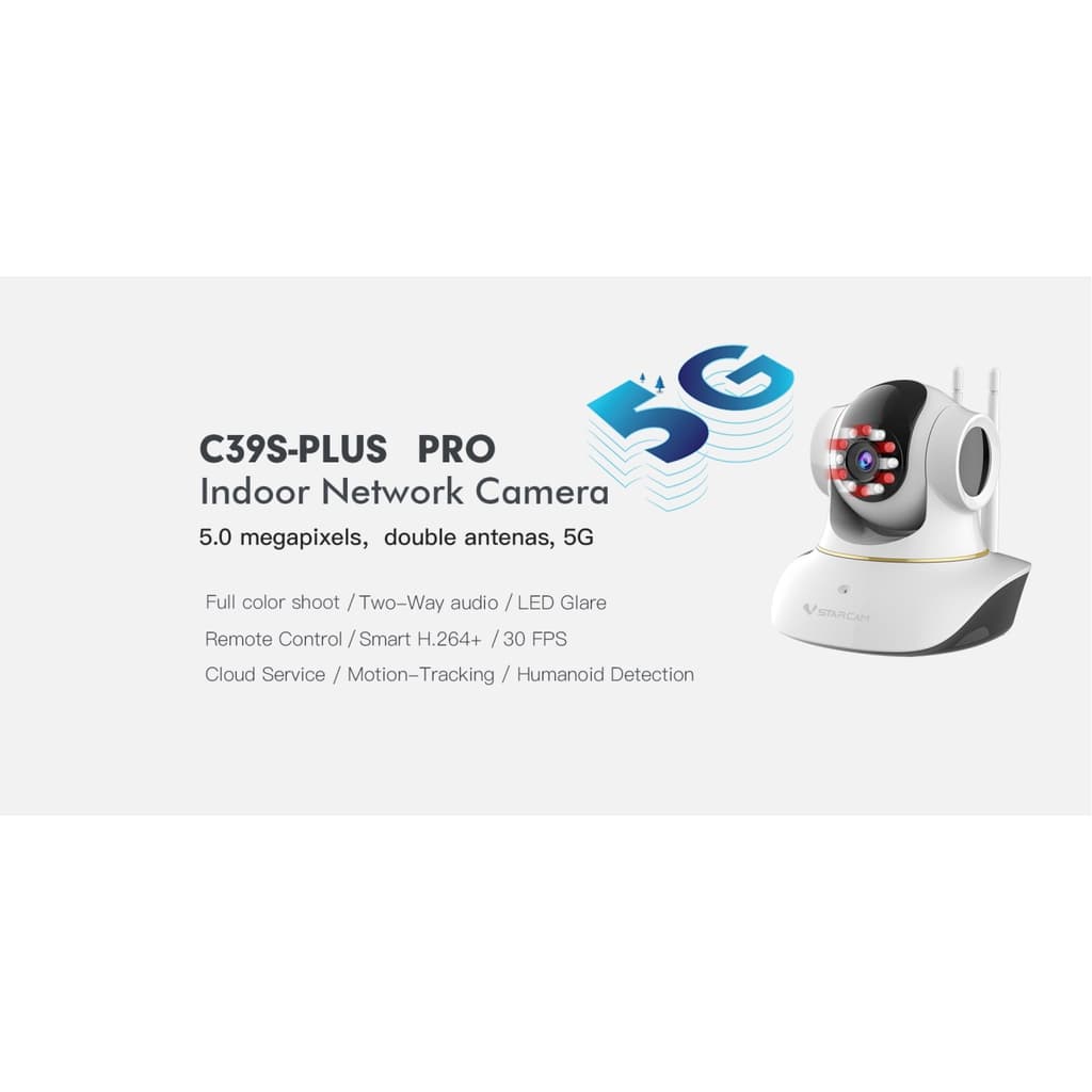 แนะนำ VSTARCAM C39SPRO 5.0MP 2.4G&5.8G AI กล้องวงจรปิดไร้สาย Wi-Fi IP Camera กล้องวงจรปิด C39S PRO รูปที่ 2