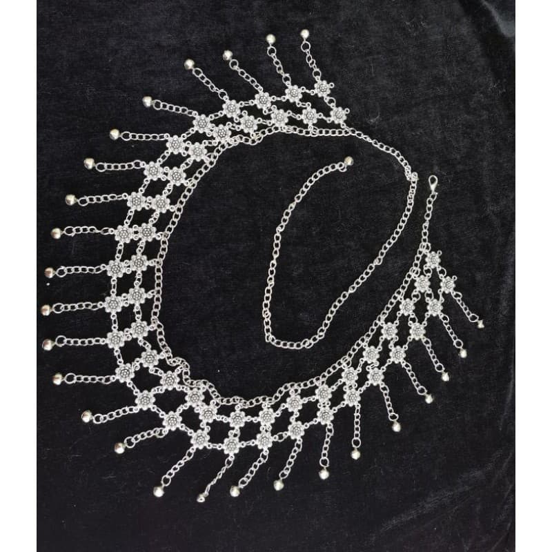 เข็มขัดเงิน เข็มขัดระย้า สีเงินรมดำ ราคาพิเศษ รูปที่ 6