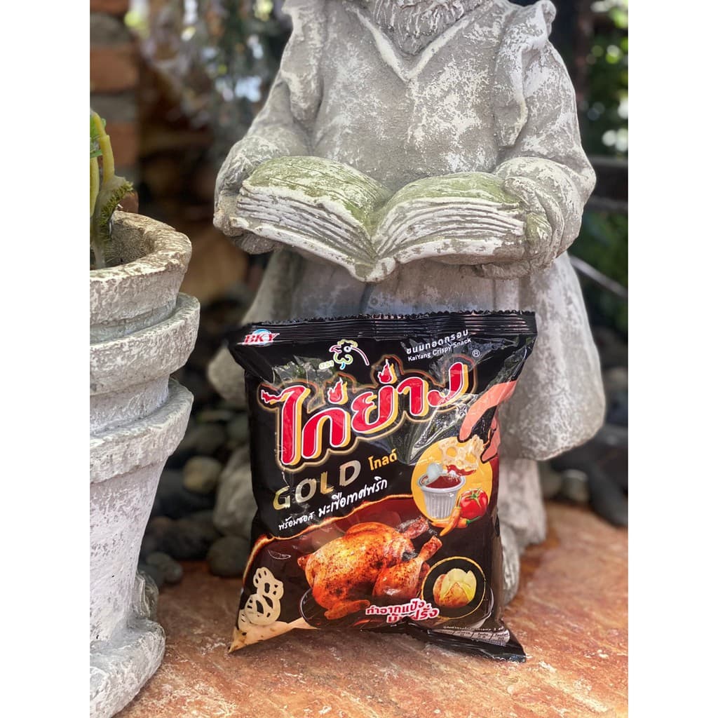 ไก่ย่าง ขนมทอดกรอบ GOLD 12g รูปที่ 2