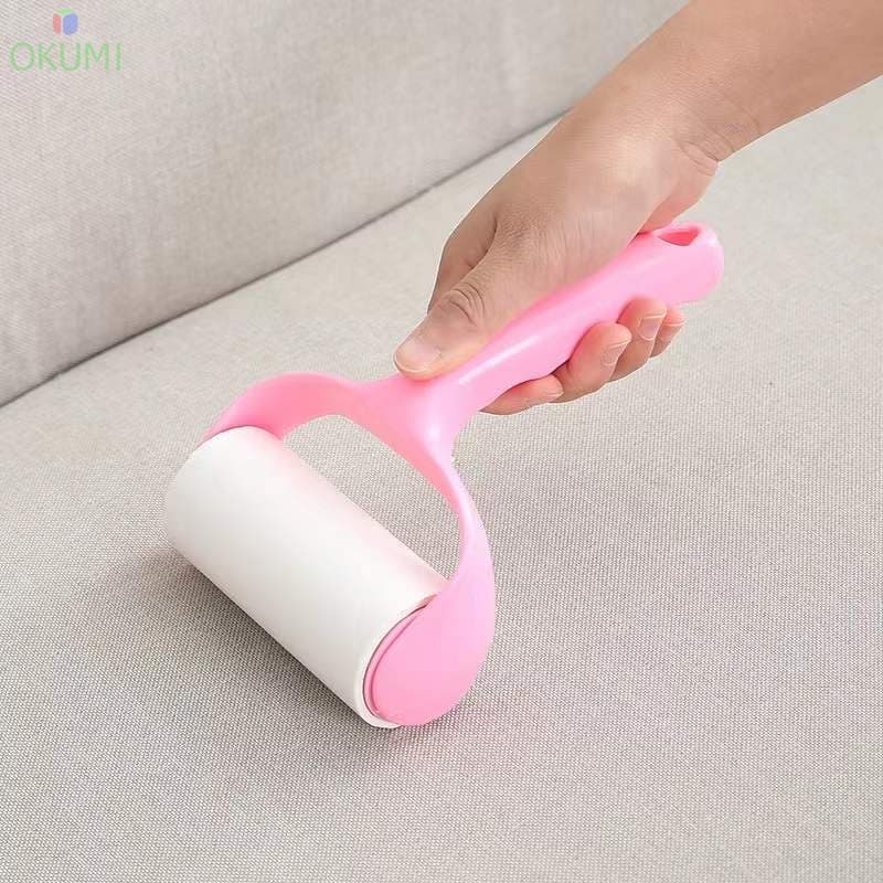 OKUMI_SHOP ลูกกลิ้งทำความสะอาด ลูกกลิ้งกำจัดขน เก็บขนและฝุ่น สีชมพู รูปที่ 3