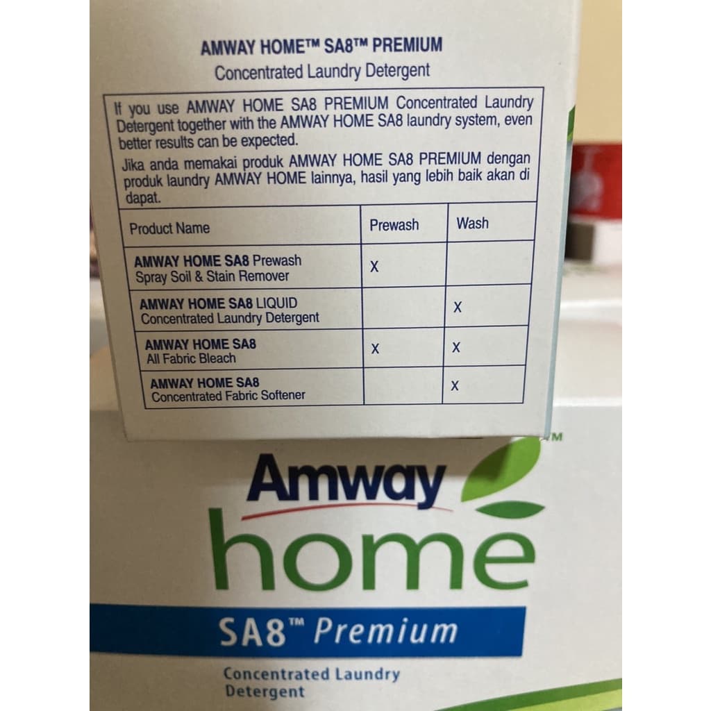 ผงซักฝอก Amway HOME SA8 Premium 3kg.*สินค้ากล่องใหม่ ล็อตผลิต รูปที่ 4
