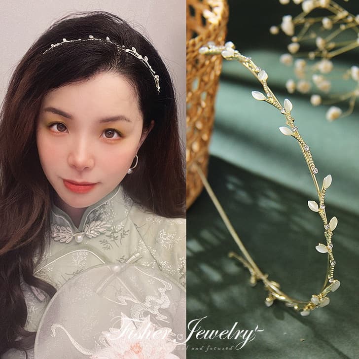 grace Thai ถูกที่สุด ที่คาดผม ประดับมุกสไตล์เกาหลีเรียบหรูดูดี น่ารัก สําหรับผู้หญิง คละลายเลือกลายไม่ได้ รูปที่ 5