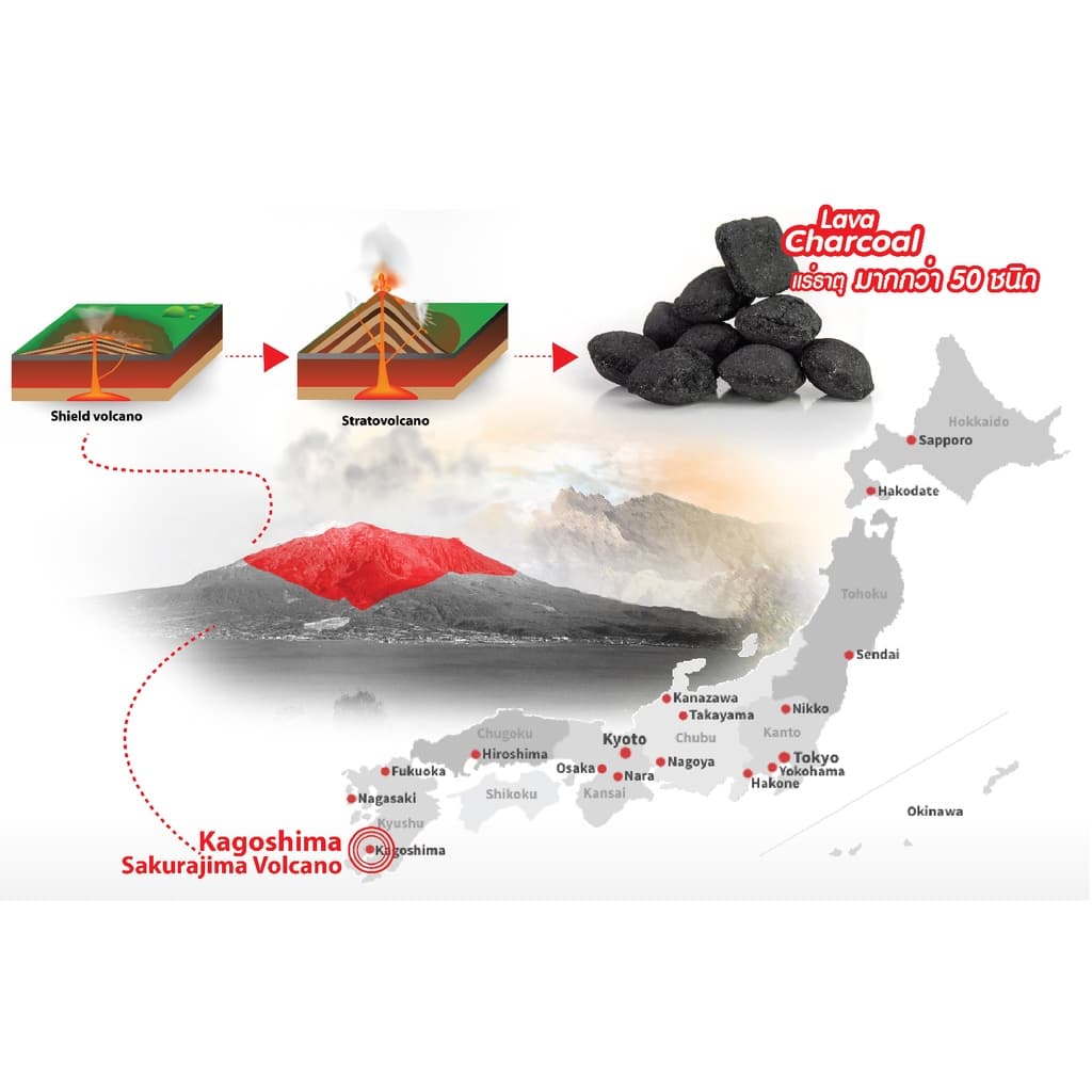 สบู่กิฟุ Gifu Soap สบู่ถ่าน ลาวาภูเขาไฟ สูตรลับญี่ปุ่น หอมมาก ลดแบคทีเรีย ลดสิวอักเสบ กลิ่นตัว ผิวขาวใส สบู่ก้อน รูปที่ 2