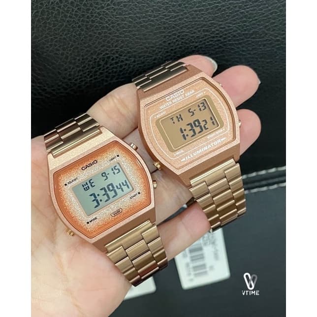 นาฬิกา CASIO vintage Digital Y2K B640WC-5A B650WC-5A B640WMR-5A LA11WR-5A Pink gold Collection รูปที่ 7