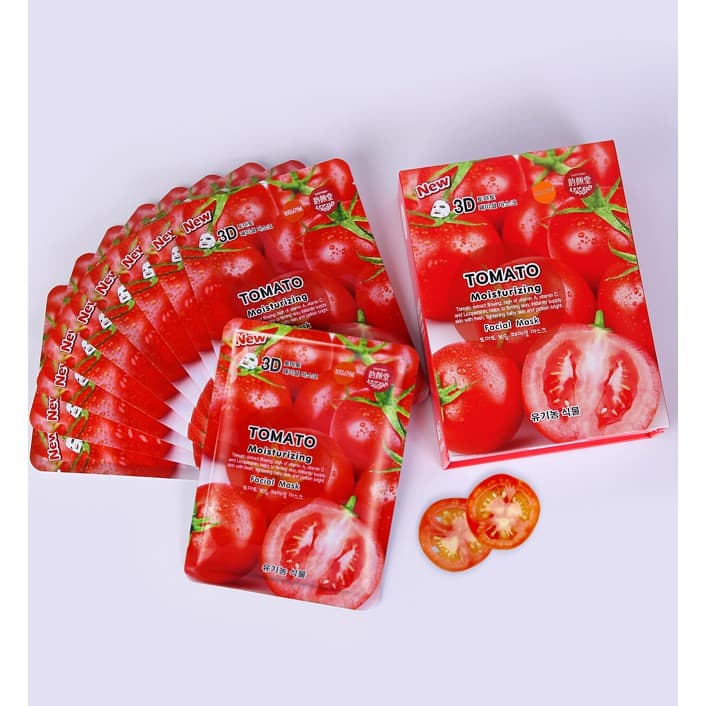 Belov East Skin 3D Tomato Facial Mask 38ml บีลอฟ อิส สกิน โทเมโท เฟเชี่ยล มาส์คหน้า มะเขือเทศ รูปที่ 4