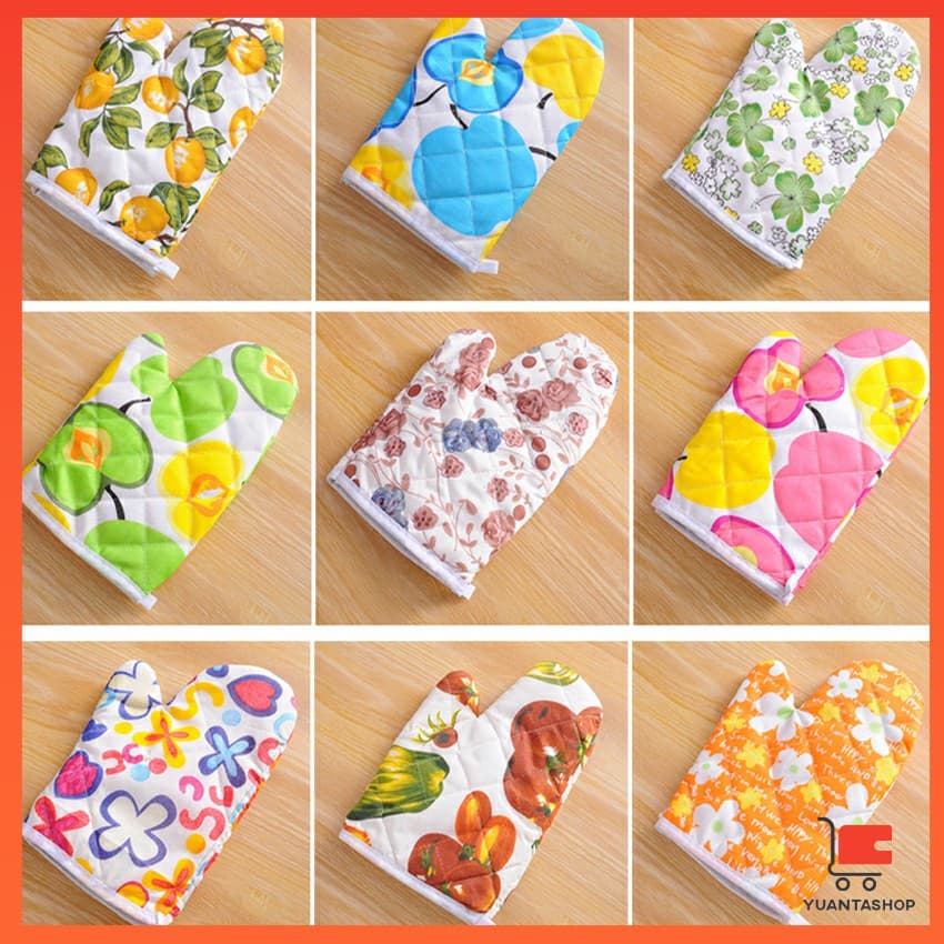 จัดเก็บสะดวก จัดส่งคละลาย ถุงมือกันความร้อน ถุงมือไมโครเวฟ Cooking gloves รูปที่ 6